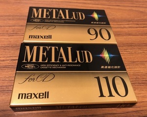 ☆マクセル メタルUD MAXELL METAL UD 90 110 2本セット カセットテープ 未使用 包装フィルム未開封 特定記録郵便送料無料★ 