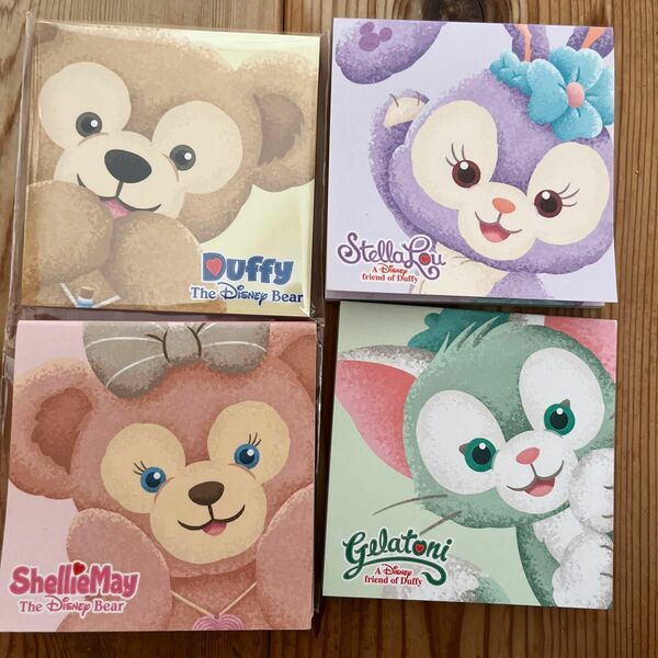 新品未使用 ディズニーシー ダッフィー メモ帳 Duffy and Friends 東京ディズニーシー