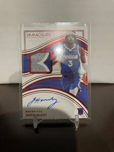 2022-23 panini immaculate basketball rookie patch autographs パッチ 直筆サイン Jaden Hardy 49枚限定