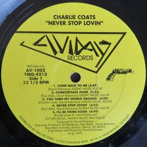 CHARIE COATS／NEVER STOP LOVIN（AVIDAY 1003）の画像1