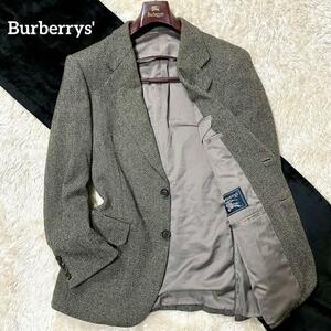 【Burberrys'/バーバリーズ/美品】テーラードジャケット【ヘリンボーン/総裏/ウール/メンズ/アウター/ヴィンテージ/L相当】