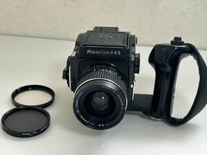 マミヤ Mamiya M645 1000S　レンズ 45mm 1:2.8 グリップ付き 中判フィルムカメラ