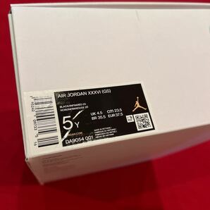 定価15,400円 23.5cm 5Y NIKE ナイキ AIR JORDAN XXXVI エアジョーダン36 新品  スニーカー ブラック atmos DA9054 の画像9