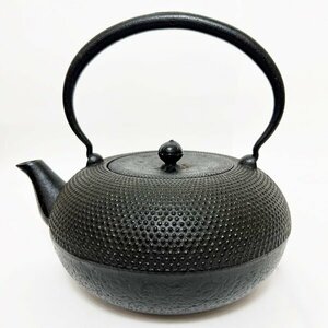 現状品 南部鉄瓶 アラレ 急須 茶道具 やかん 重量2kg以上 南部鉄器 鉄分補給 白湯 健康 レトロ アンティーク コレクション 中古 HK0156