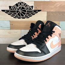 NIKE AIR JORDAN 1 MID ナイキ エアジョーダン1 ミッド クリムゾンティント 28cm U08990 554724-133_画像1