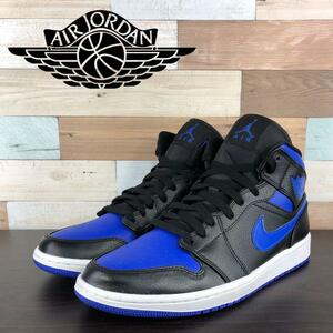 NIKE AIR JORDAN 1 MID ナイキ エアジョーダン1 ミッド ブラック 27cm U08988 554724-068