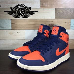 NIKE AIR JORDAN 1 HI PREMIUM ナイキ エアジョーダン1 レトロ ハイ ブルー オレンジ 24.5cm U08695 AH7389-408