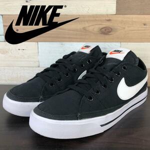 NIKE COURT LEGACY CNVS ナイキ コート レガシー キャンバス ブラック ホワイト 22.5cm U07728 CZ0294-001