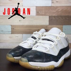 NIKE AIR JORDAN 11 SNAKE LOW ナイキ エアジョーダン11 OG ロー ネイビー スネークスキン 27cm U05673 136071-102