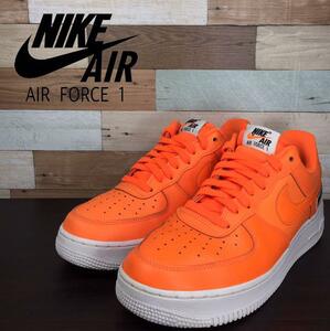 NIKE AIR FORCE 1 '07 LV8 JDI LTHR ナイキ エアフォースワン ジャストドゥイット トータルオレンジ 27cm U03766 BQ5360-800