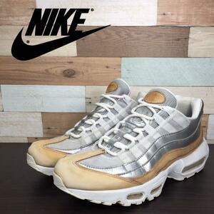 NIKE AIR MAX 95 SE PRM ナイキ ウィメンズ エアマックス95 プレミアム ピュア プラチナム 26.5cm U07368 AH8697-002