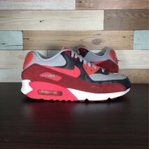 NIKE AIR MAX 90 ナイキ エアマックス 90 グレー ピンク レッド 25cm U08042 616730-007_画像3