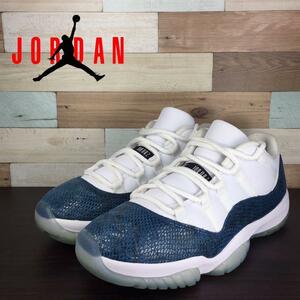 NIKE AIR JORDAN 11 LOW LE SNAKE ナイキ エアジョーダン11 スネークスキン 28cm U06468 CD6846-102