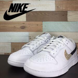 NIKE DUNK LOW SE ナイキ ウィメンズ ダンク ロー SE ホワイト アニマル スウッシュ 28.5cm U06847 DD7099-100