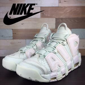 NIKE AIR MORE UPTEMPO ナイキ ウィメンズ エア モア アップテンポ ベアリー グリーン 27.5cm U03482 917593 - 300