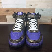 NIKE AIR FORCE 1 MID 07 ナイキ ウィメンズ エアフォース1 ミッド オブシディアン 23cm U03410 366731 - 411_画像2