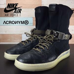 ACRONYM × NIKELAB AIR FORCE DOWNTOWN 1 HIGH SP "BLACK OLIVE" 649941-003 （ブラック/ブラック/オリーブ）