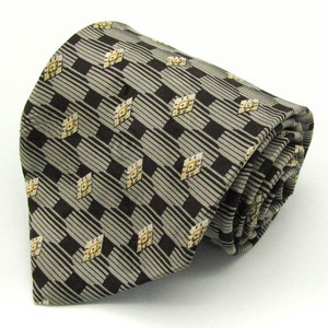  Renoma brand necktie fine pattern pattern dot panel pattern silk Italy made PO men's gray renoma