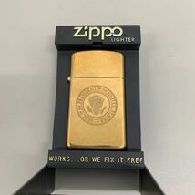 solid brass ゴールド ZIPPO 1932　1986　スリム　866_画像1