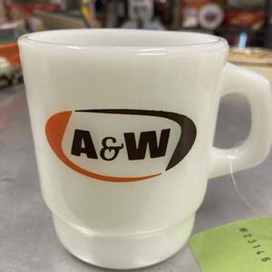 ヴィンテージ★70ｓ　ファイヤーキング　Ａ＆Ｗ　マグカップ★エンダー、企業物、レトロ、アドマグ、美品