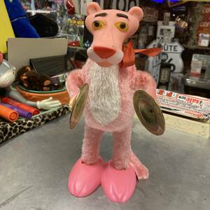 Vintage ★ 80 -е годы Illico Company Pink Panther Cymbal Doll Doll ☆ Figure, Retro, Works!