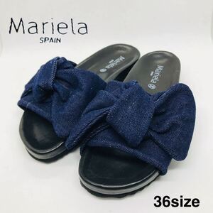 【美品】mariela ships デニム　サンダル　シップス　36サイズ