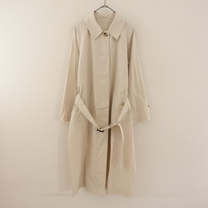 【2022/定価8.6万】マーガレットハウエル MARGARET HOWELL *FINE COTTON TWILL ギャバジンコート*1ベルト(jk25-2403-261)【60D42】