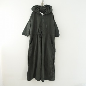 【美品/2023/定価6.7万】アルバムディファミリア ALBUM DI FAMIGLIA *HOODED JUMPSUIT*S綿オールインワン(25-2403-304)【70D42】