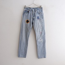 【定価3.7万】アトリエアンドリペアーズ ATELIER&REPAIRS *古着リメイクデニムパンツ*27ステッチインディゴ(27-2403-89)【80D42】_画像1