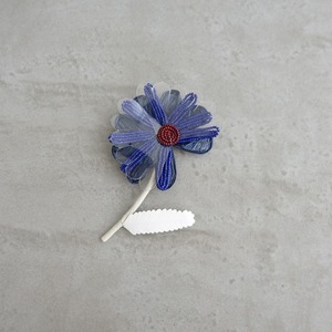 [ new goods / regular price 1.7 ten thousand ] rough rule la fleur * blue flower beads corsage * blue . flower accessory (ac84-2403-158)[31D42]