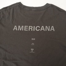 アメリカーナ Americana *バックプリントTシャツ*天竺チャコールグレー半袖カットソープルオーバー(25-2403-477)【51D42】_画像6