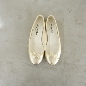  Repetto repetto *Cendrillon ballet shoes 37/23* flat shoes leather Gold 0324(sh10-2403-73)[61D42]