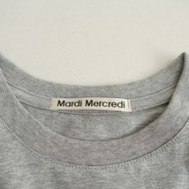 【美品】マルディメクルディ Mardi Mercredi *リングプリントTシャツ*杢グレー半袖カットソー(33-2403-629)【81D42】_画像6