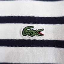 【美品/定価1.3万】ラコステ LACOSTE *ドルマンスリーブワイドボーダーTシャツ*34綿天竺プルオーバー(m25-2404-114)【42D42】_画像6