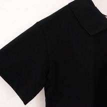 【美品/2023SS/定価1.9万】マーガレットハウエル MARGARET HOWELL *ORGANIC COTTON PIQUE プルオーバー*黒(25-2404-93)【42D42】_画像3