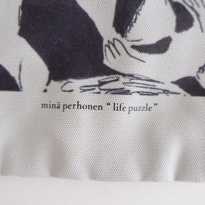 【未使用】三越伊勢丹限定/ミナペルホネン mina perhonen *life puzzle One tote bag トートバッグ*かばん(ba85-2404-24)【62D42】の画像8