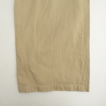 ヤエカ YAECA *チノストレートパンツ60602*29KHAKI CHINO CLOTH PANTS STRAIGHTセミワイドコットンパンツ(2-2404-82)【72D42】_画像5