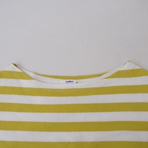 マイヨ maillot *ボーダードロップショルダーTシャツ*0カットソー半袖ボートネック(33-2403-918)【82D42】_画像5