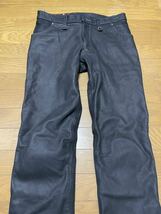 HYOD ヒョウドウ　SMP006 SMART LEATHER D3O TAPERED PANTSスマートレザー　テーパードパンツ　ブラック32インチ_画像2