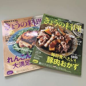 きょうの料理 2021年バックナンバー2冊セット(9月 10月) 毎日食べたい！豚肉おかず　れんこんが主役！大満足レシピ