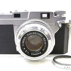 h0964 KONICA Ⅲ KONISHIROKU HEXANON 1:2.4 f=48mm コニカ フィルム カメラ ジャンク品の画像1