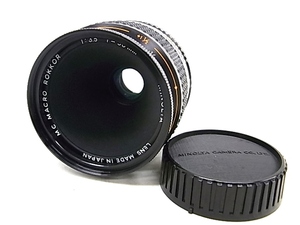 h1025 MINOLTA MC MACRO ROKKOR 1:3.5 f=50mm　ミノルタ　カメラ　レンズ