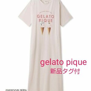 gelato pique　PEANUTS ワンポイントワンピース　ピンク