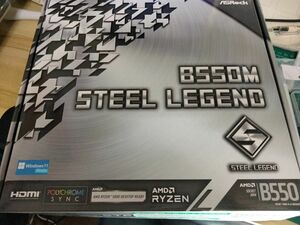 未使用品　保証2年　steel legend b550m　マザーボード