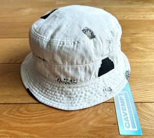 【2023S/S】C.E / シーイー OVERDYE FK SHEETS HAT White CES23G06 CAVEMPT ハット ホワイト 帽子 バケットハット 総柄 コットン 綿