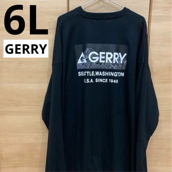 GERRY ジェリー　ロンT 6L 黒　オーバーサイズ　メンズ　希少サイズ