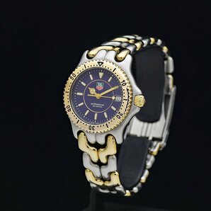 1円～ 美品 TAG HEUER タグホイヤー s/el セル WG1227 SS・GP コンビ ボーイズ クォーツ ネイビー文字盤 最終型の画像2