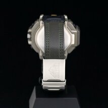 美品 CASIO カシオ PROTREK プロトレック TWINSENSOR PRT-500 SS・樹脂 メンズ クォーツ アナデジ 革ベルト_画像5