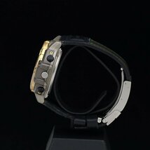 美品 CASIO カシオ PROTREK プロトレック TWINSENSOR PRT-500 SS・樹脂 メンズ クォーツ アナデジ 革ベルト_画像3