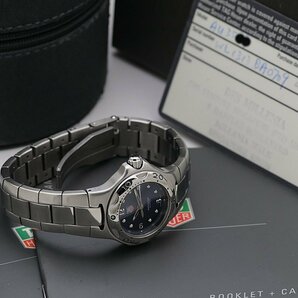 1円～ 美品 電池交換済 TAG HEUER タグホイヤー キリウム WL1313.BA0709 SS レディース クォーツ ネイビー文字盤 箱保取の画像10